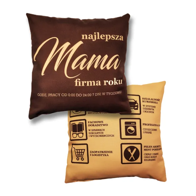 Poduszka śr. - Najlepsza Mama firma roku