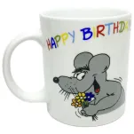 Kubek Kukartka - Happy Birthday (mysz) - 2