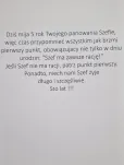 Karnet 3K - Szefie dziś konczysz 5 lat - 2