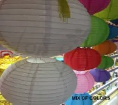 Lampion / Klosz papierowy - Biały (20 cm) - 2