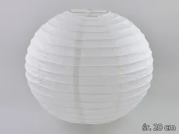 Lampion / Klosz papierowy - Biały (20 cm)