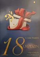 Karnet 3D z życzeniami - W dniu Twoich 18 urodzin