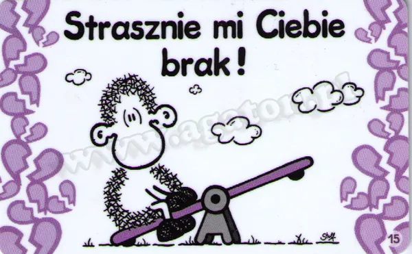 Karta Sheepworld - Strasznie mi Ciebie brak