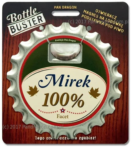Otwieracz, podstawka, magnes 3w1 - Mirek - 100% facet