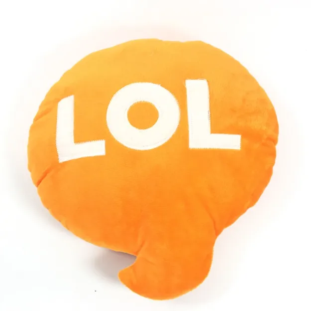 Poduszka pluszowa - LOL (laugh out loud - śmiać się głośno)