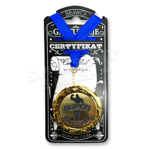 Medal w folii - Super chłopak (superman)