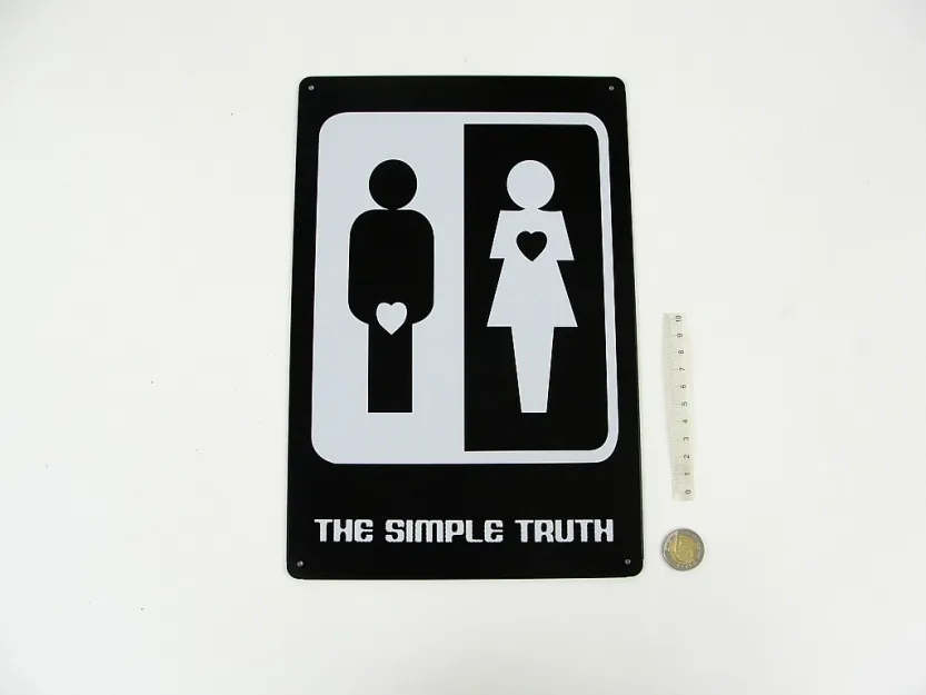 Tablica Metalowa - The simple truth (czysta prawda)