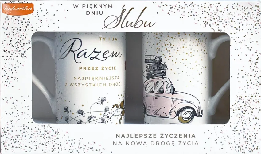 Kubki Para - Ty i Ja. Razem przez życie. Najpiękniejsza z wszystkich dróg.(uszkodzone opakowanie)