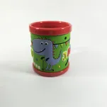 Kubek plastikowy 3D z imieniem - Janek (czerwony) - 2