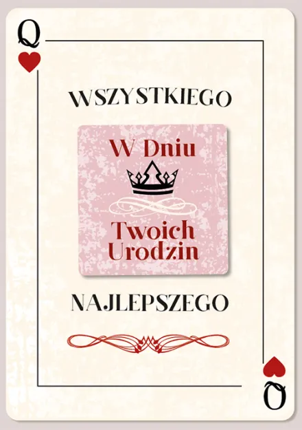 Karnet z magnesem - Wszystkiego najlepszego w dniu Twoich urodzin!