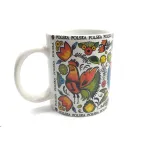 Kubek folk koguty, kwiaty - Polska - bez opakowania - 2