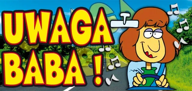 Tabliczka 3D - Uwaga Baba!