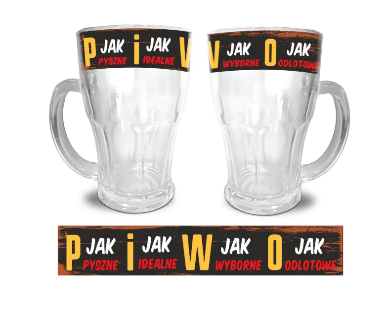 Kufel Xian - Piwo P jak pyszne, I jak idealne W jak wyborowe O jak odlotowe
