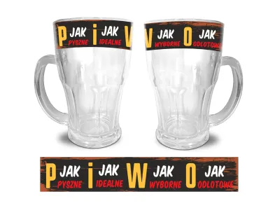 Kufel Xian - Piwo P jak pyszne, I jak idealne W jak wyborowe O jak odlotowe