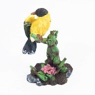 Figurka - Żółty ptak na gałęzi