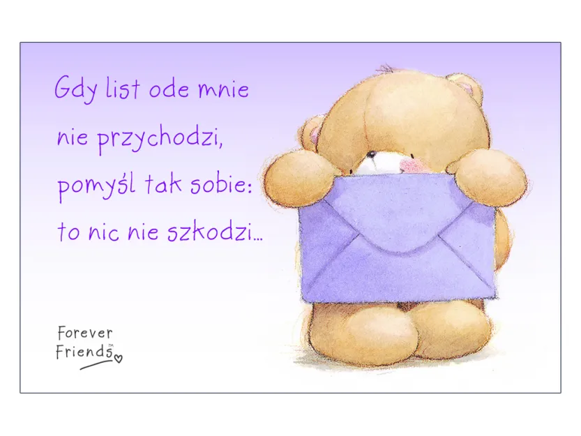 Karta kredytowa - Gdy list od mnie nie przychodzi, pomyśl tak sobie: to nic nie szkodzi .. 