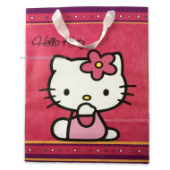 Torebka Hello Kitty - Kot z kwiatkiem na różowym tle