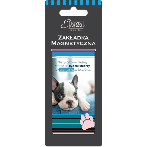 Zakładka magnetyczna do książki - Wszyscy powinniśmy starać się być tak dobrzy jak psy myślą, że jesteśmy.