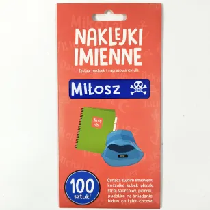 Naklejki imienne 100 szt. - Miłosz