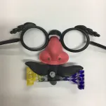 Okulary z wąsami i gwizdkiem - rozmiar dziecięcy - 2