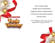 Karnet + naklejka na butelkę - Wznieśmy toast za Twoje urodziny - 2