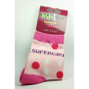 Skarpetki dziecięce Kukartka - Super girl