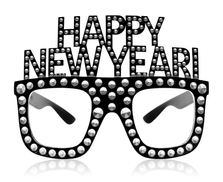 Okulary diamentowe Happy New Year - Szczęśliwego Nowego Roku