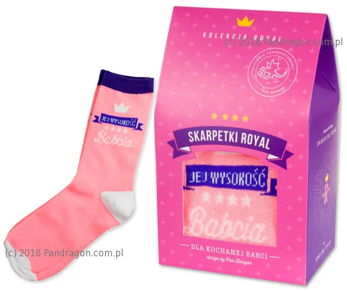 Skarpety kolekcja Royal - Jej wysokość Babcia