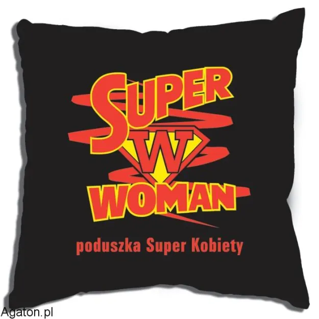Poduszka Kukartka - Super Woman - poduszka super kobiety