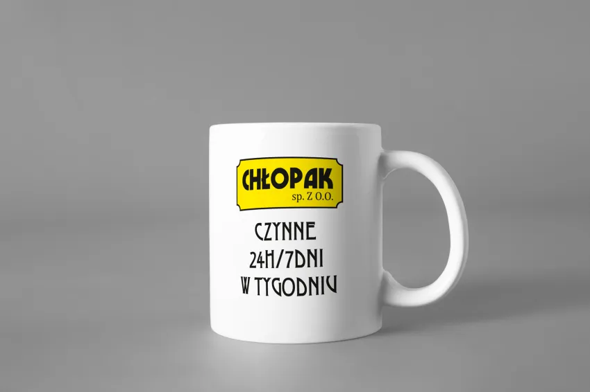 Kubek PR - Chłopak sp.z o.o. czynne 24/7 w tygodniu