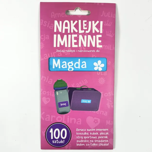 Naklejki imienne 100 szt. - Magda