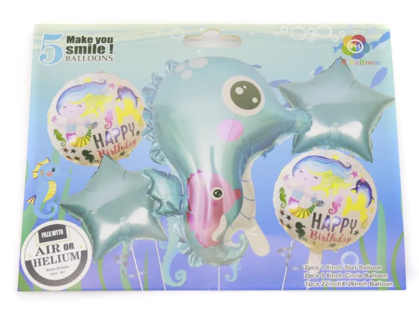 Zestaw balony Happy Birthday - 5szt