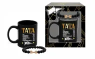 Kubek czarny z bransoletą - Tata 100% wartości dziennej
