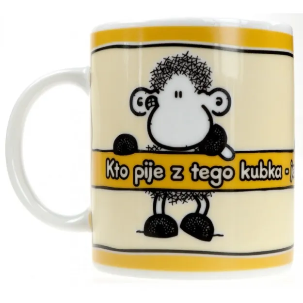 Kubek Sheepworld - Kto pije z tego kubka - jest bardzo fajny