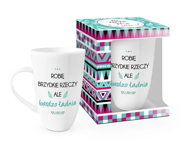 Kubek All About Me - Robię brzydkie rzeczy, ale bardzo ładnie