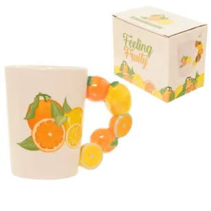 Kubek ceramiczny - Z cytrynami. Feeling fruity.
