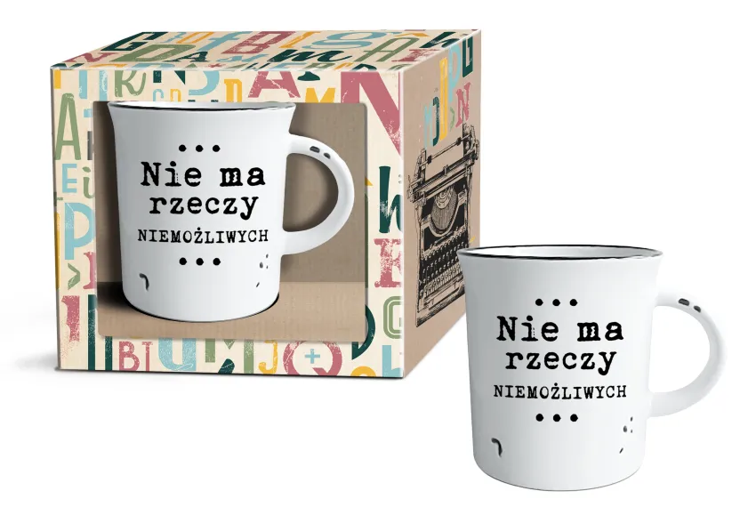 Kubek garnuszek retro - Nie ma rzeczy niemożliwych