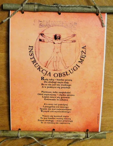 Dyplom z bambusem - Instrukcja obsługi męża