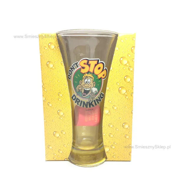 Pokal do piwa z kostką do gry - Don't stop drinking