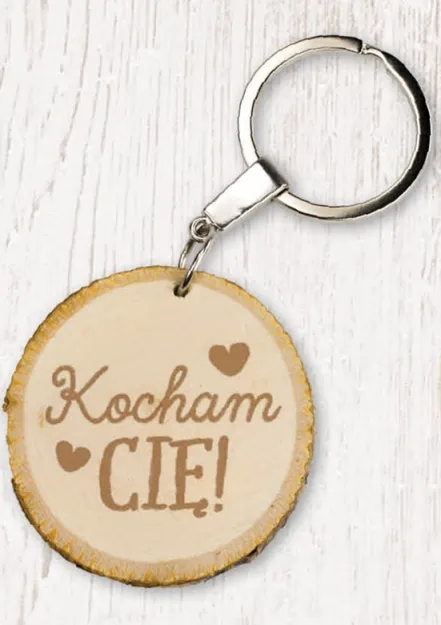 Eko brelok - Kocham Cię!