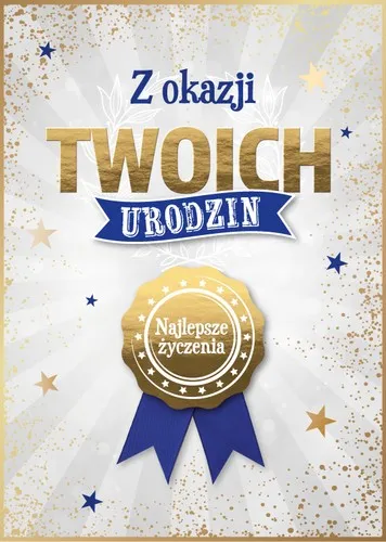 Karnet 3D - Z okazji Twoich urodzin najlepsze życzenia