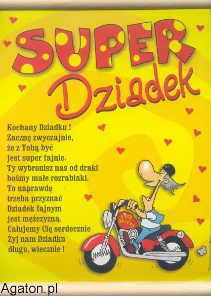 Dyplom - Super dziadek