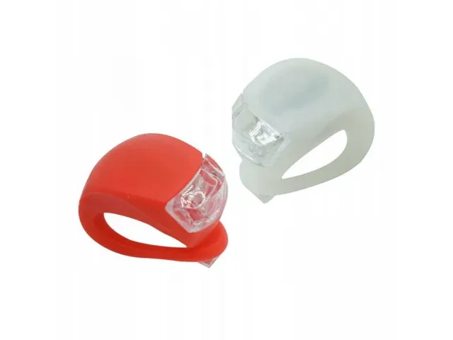 Lampki LED - Silikonowy komplet rowerowy