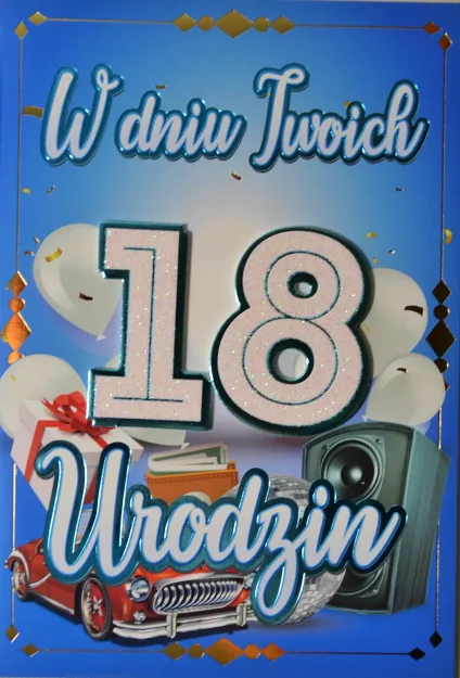 Karnet 4K - W dniu Twoich 18 urodzin