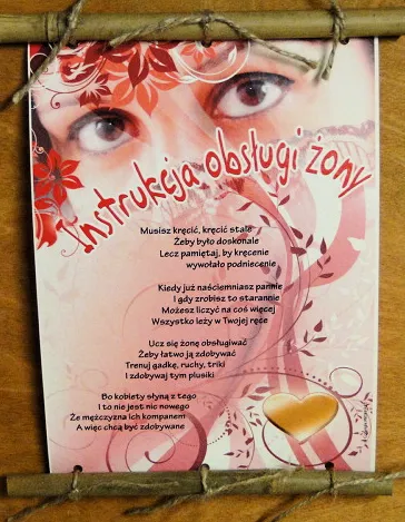 Dyplom z bambusem - Instrukcja obsługi żony