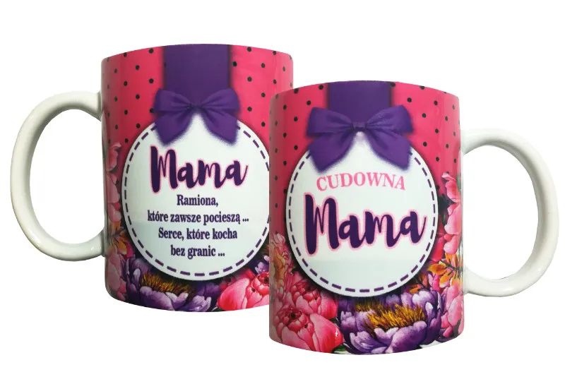 Kubek A - Cudowna Mama (kropki)