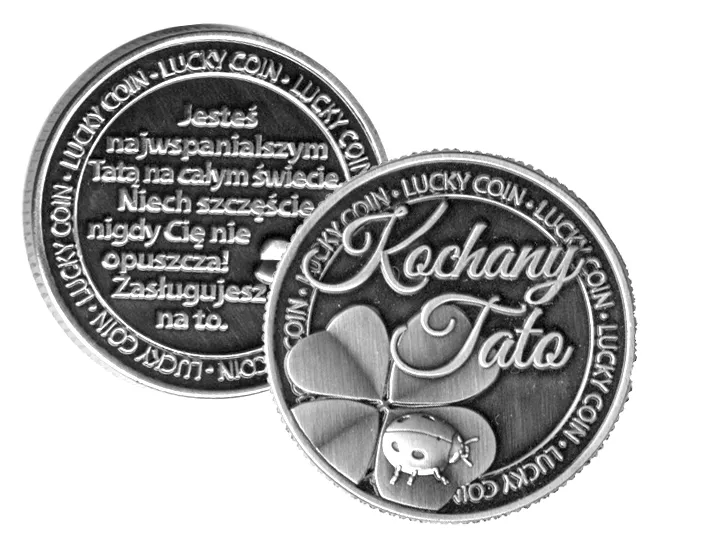 Moneta na szczęście Kukartka - Kochany Tato