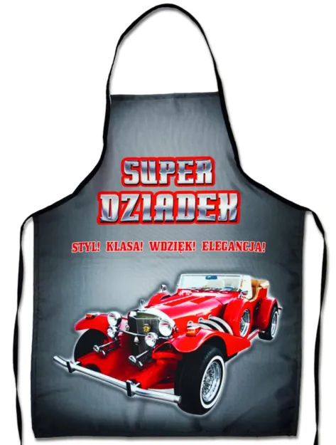 Fartuch premium - Super Dziadek, styl, klasa, wdzięk, elegancja
