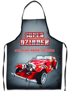 Fartuch premium - Super Dziadek, styl, klasa, wdzięk, elegancja