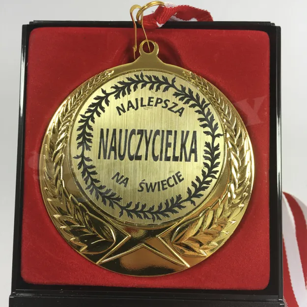 Medal w etui - Najlepsza Nauczycielka na świecie